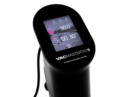 VacMaster SV5 Sous Vide Circulator close up touch screen temperature and time