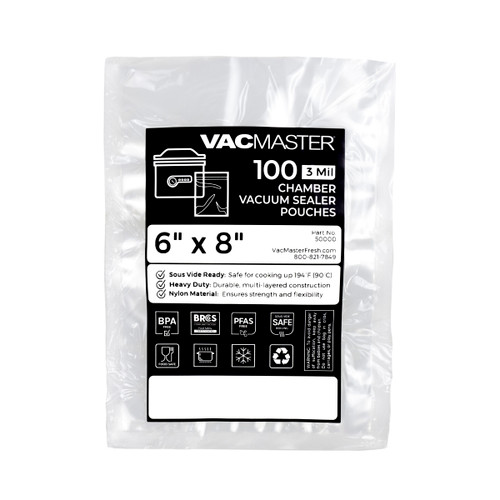Hi-Temp Vacuum Chamber Pouches 3-Mil, Packaging
