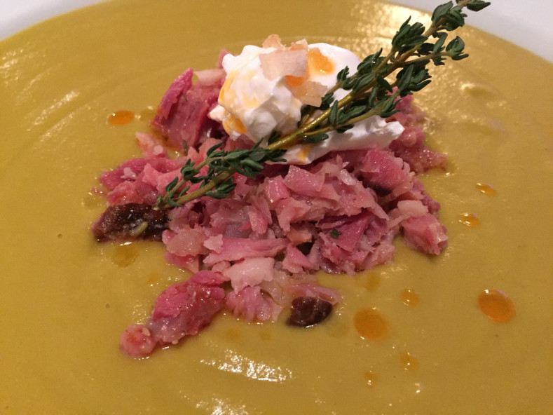 Split Pea Soup with Ham Bones & Hocks Sous Vide