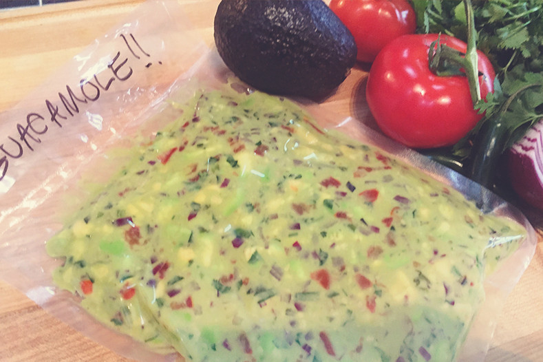 Chef Eric's Guacamole (Vacuum Seal to Prevent Browning)