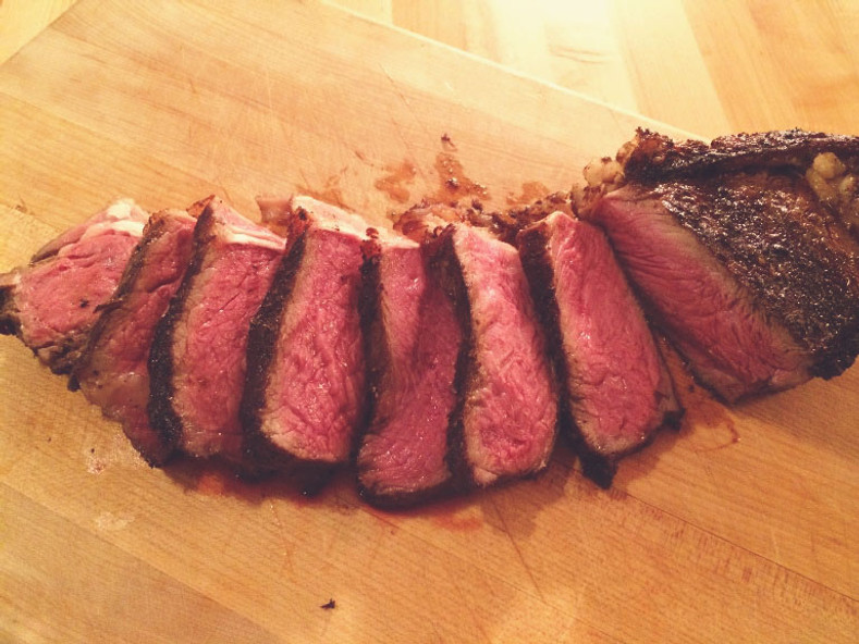  New York Strip with Wild Mushroom Salt - It’s a meat eaters dream! 