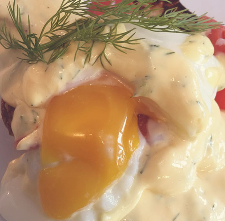 Smoked Salmon Eggs Benedict with Lime Dill Hollandaise for your Mother's Day Brunch!