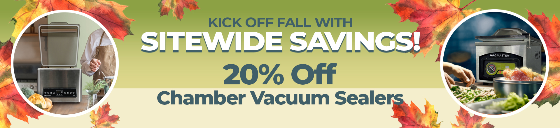 VacMaster Sitewide Sale Vacuum Sealers Promo