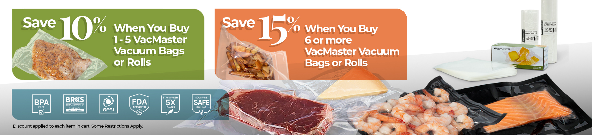 VacMaster Vacuum Sealer Bags