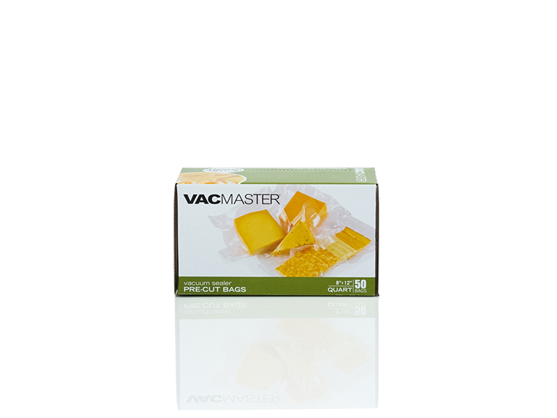 Vacmaster 8 x 12 Quart Zipper Full Mesh Vacuum Seal Bags - 40 Pack