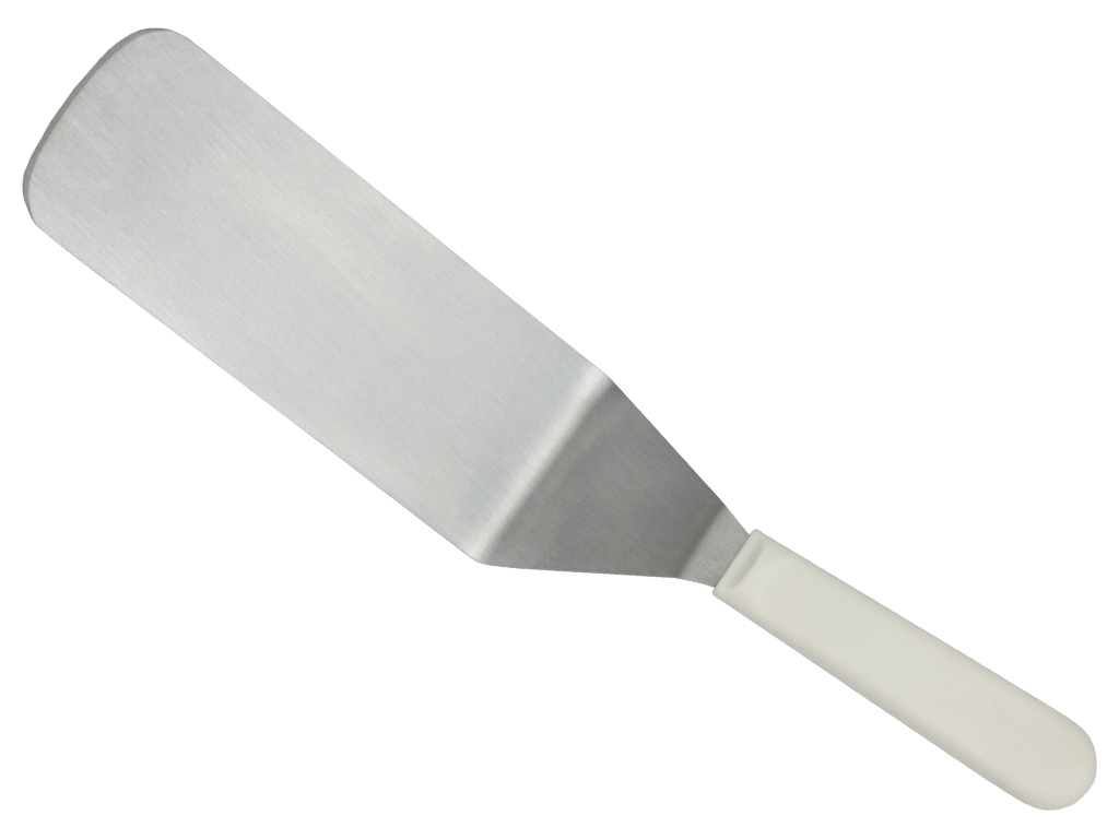 Ary 4 Wide Grill Scraper with White Poly Grip Handle ZWP244