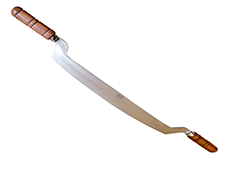 16" Offset Pizza Rocker with Rosewood Handles ZWP2916K