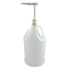 128 oz Natural (Semi-Translucent) Plastic Bottle with Lotion Pump