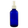 4 oz Cobalt Blue Plastic Bottle with Spray Atomizer