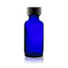 1 oz Cobalt Blue Glass Bottle with Cap and Reducer