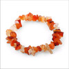 Carnelian Chip Stretch Bracelet