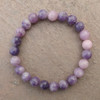 Lepidolite 8 mm Round Bead Stretch Bracelet