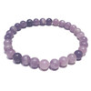 Lepidolite 6 mm Round Bead Stretch Bracelet