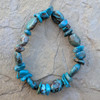 Turquoise Tumbled 8 mm Bead Stretch Bracelet