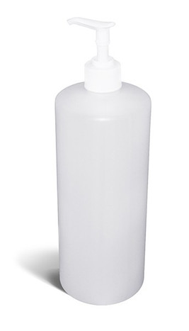 32 oz Natural (Semi-Translucent) Plastic Bottle with Lotion Pump