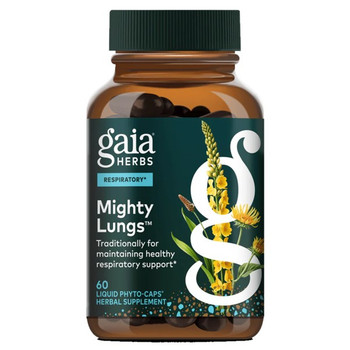 Mighty Lungs Respiratory Support 60 Liquid Herbal Extract Capsules