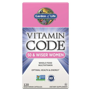 Vitamin Code 50 and Wiser Women's Multivitamin 120 Vegetarian Capsules