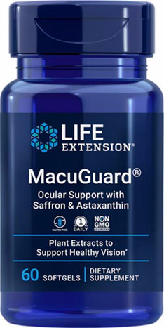 MacuGuard Ocular Support with Saffron & Astaxanthin 60 Softgels