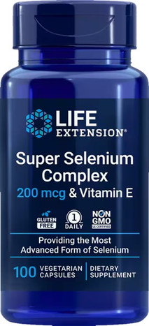 Super Selenium Complex 200 mcg + Vitamin E 100 Vegatarian Capsules