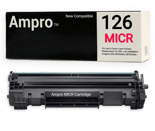 Canon 126 Toner Cartridge CRG -126 Compatible MICR Toner Cartridge Replacement for Canon CRG -126 (3483B001) imageCLASS LBP6200D, LBP6230dw.