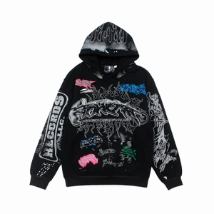 Records Flame Graphic Hoodie