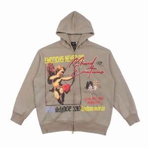 Emotions Never Die” Zip-Up Hoodie