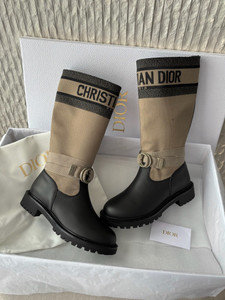 Tan Solid Patchwork Boots