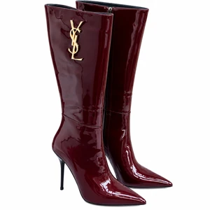 Glossy Saint Monogram Hardware Boots
