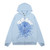 Sp5der OG Web Zip-Up Hoodie in Sky Blue
