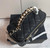 BLACK CHAIN HANDLE PURSE