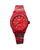 Bold Monochromatic Red Watch