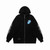 Hearts Tongue Graphic Zip-Up Hoodie