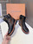 Unisex Brown/Black Monogram Patchwork Martin Boots