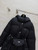 Black Quilted Puffer Coat with Belt Bag