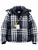 Plaid Blue Style Puffer Jacket