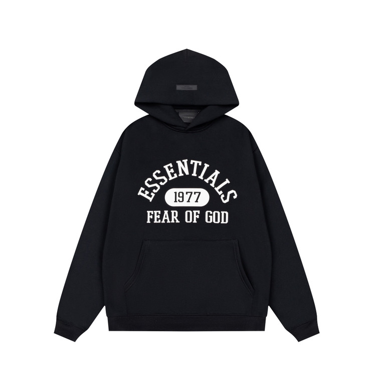 Campus Black 1977 Pattern Hoodie