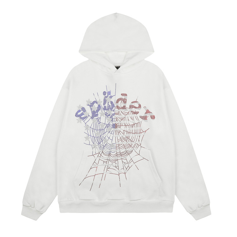 Sp5der Rhinestone-Embellished Hoodie