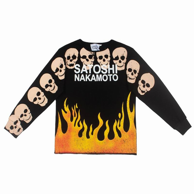 Nakamoto Skull & Flames Long Sleeve