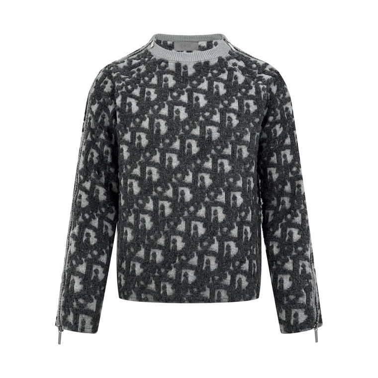 Oblique Monogram Crewneck Knit Sweater