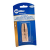Miller N-A5818CM AccuLock™ S Large Thread-On Nozzle, 5/8" Orifice, 1/8" Tip Recess, Copper (Miller blister pack, 1 per pkg)