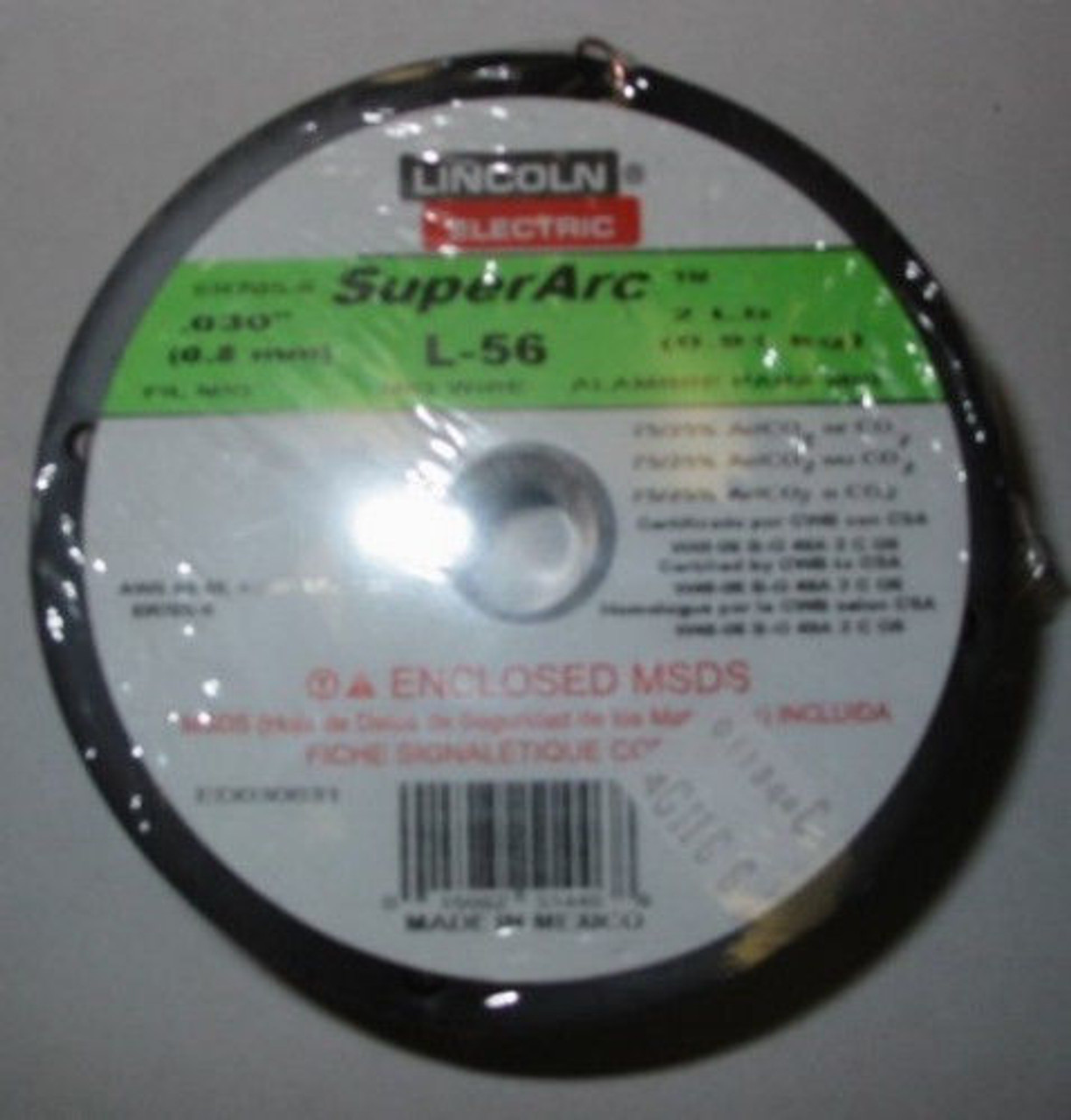 Lincoln Superarc L-56 .030" 2LB spool MIG wire ER70S-6