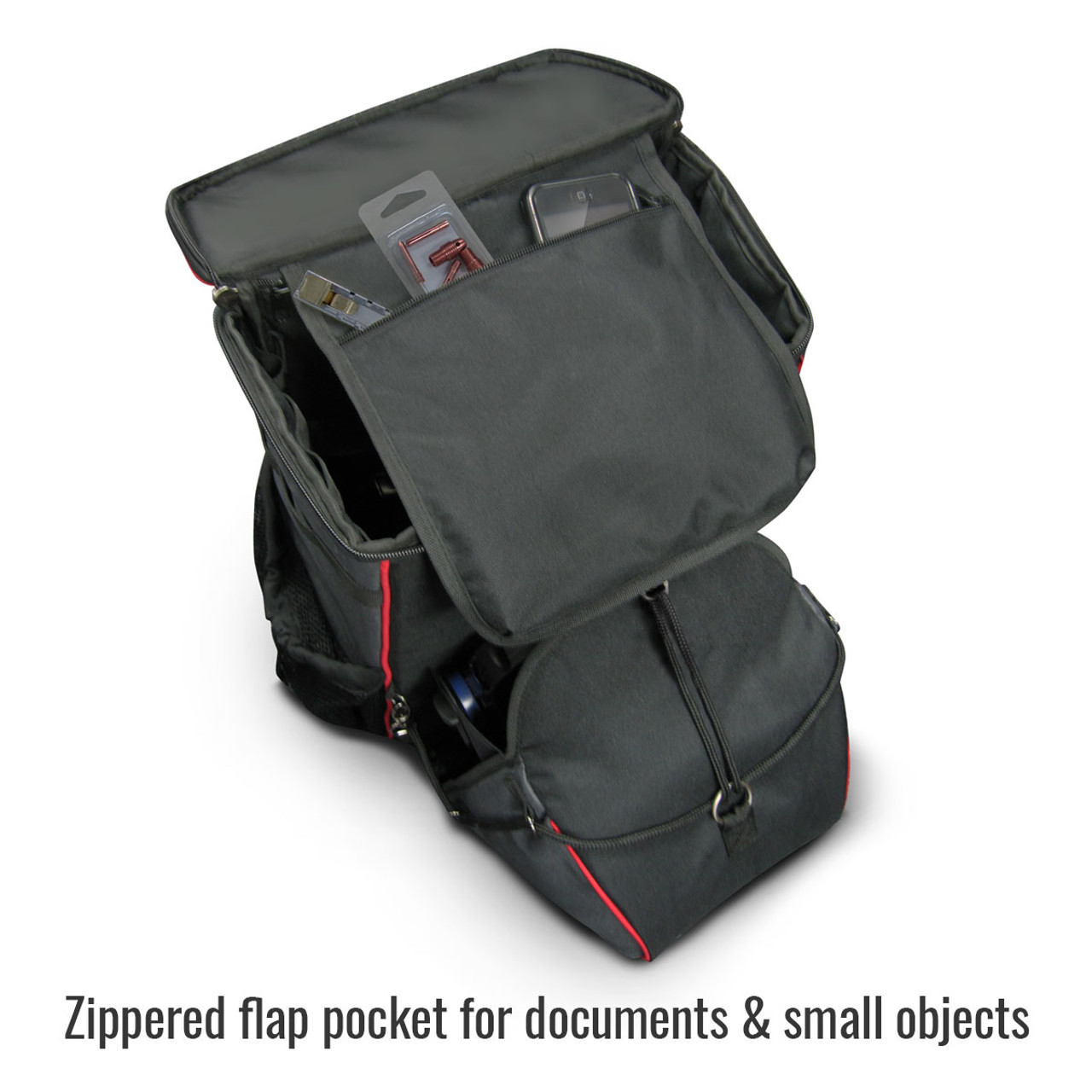 Revco GB100 BSX Helmet Backpack, side pockets, helmet catch