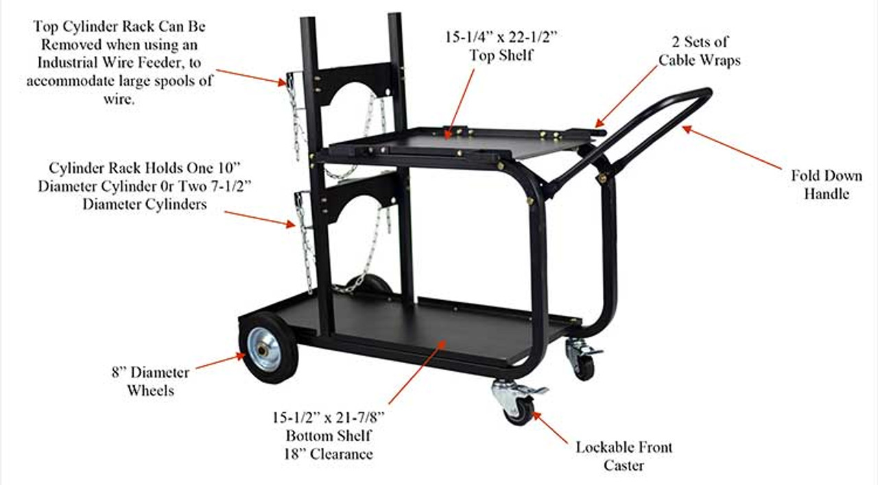 Metal Man Heavy Duty Universal Welding Cart UWC4