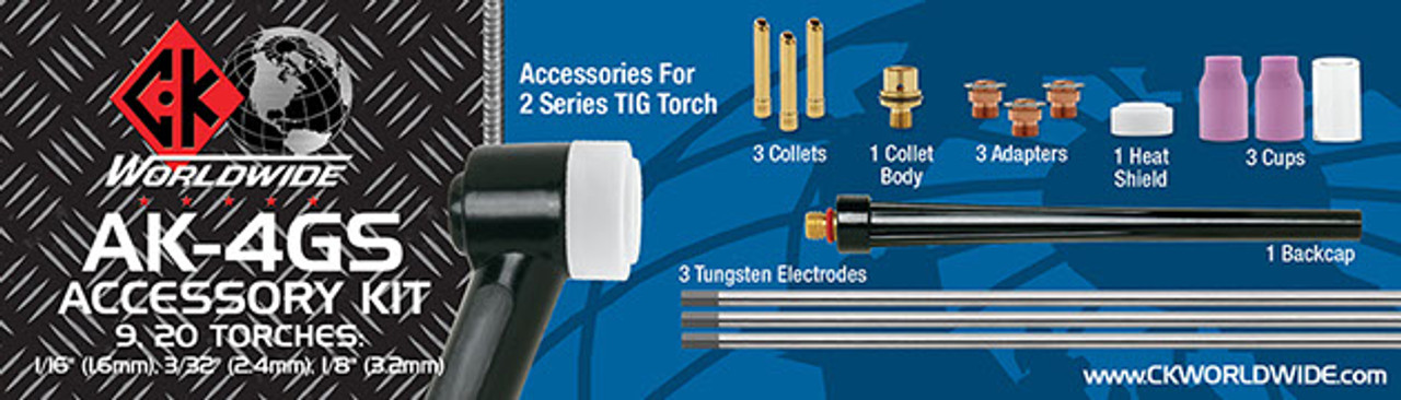 CK Worldwide TIG Accessory Kit 2 Gas Saver AK-4GS