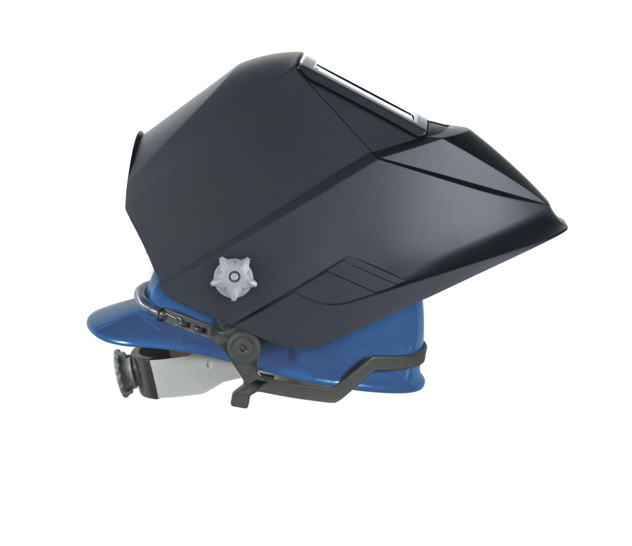 Helmet & hard hat not included