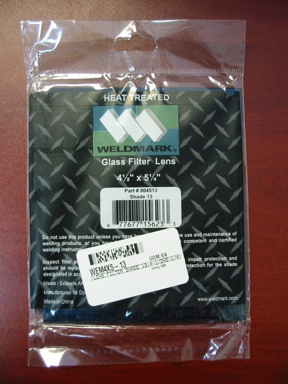SHADE 13  4.5"x5.25" GLASS WELDING HELMET LENS 4-1/2" x 5-1/4"