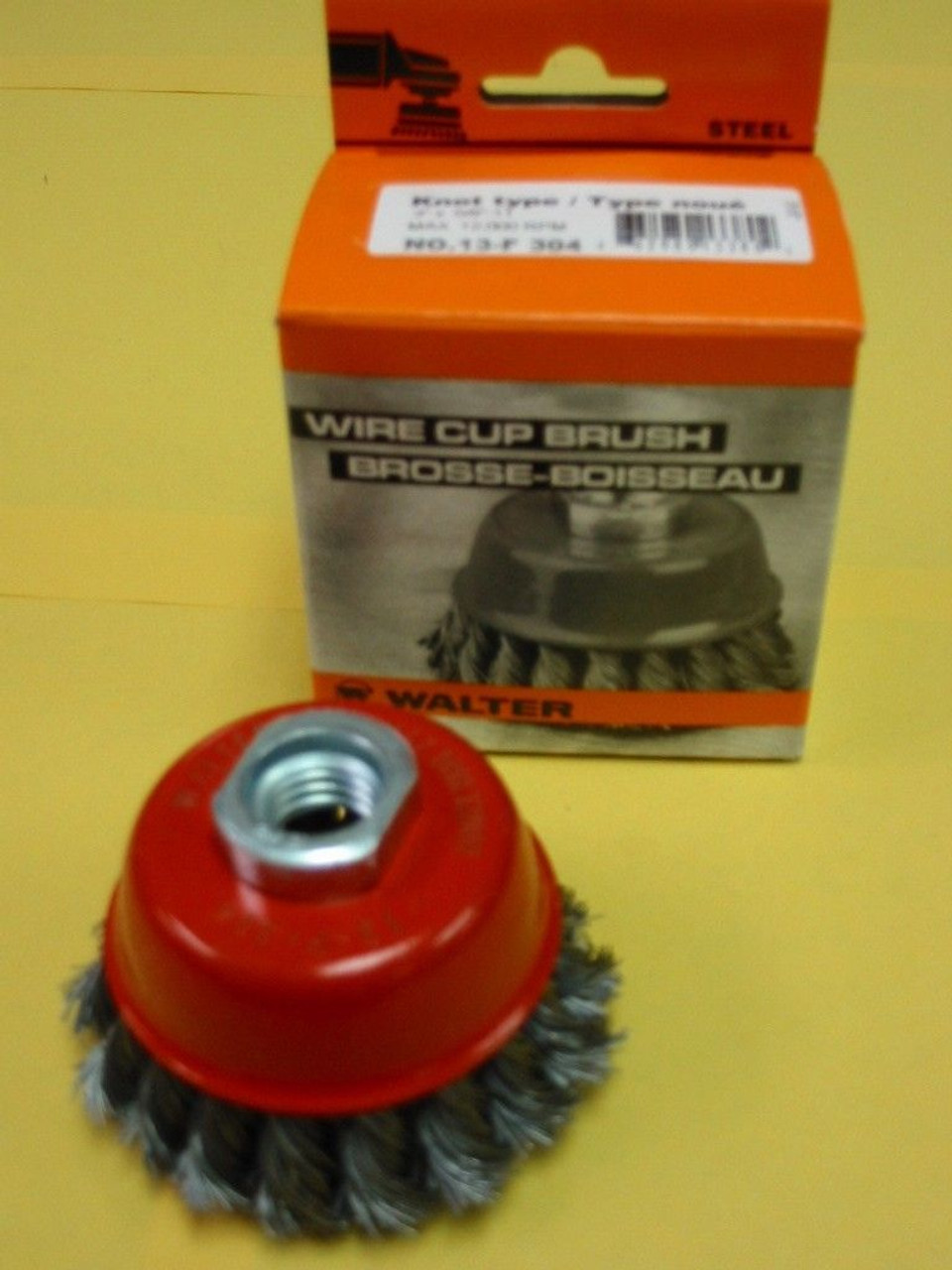 WALTER WIRE CUP BRUSH 3"x5/8"-11 - QTY OF 1- 13-F-304