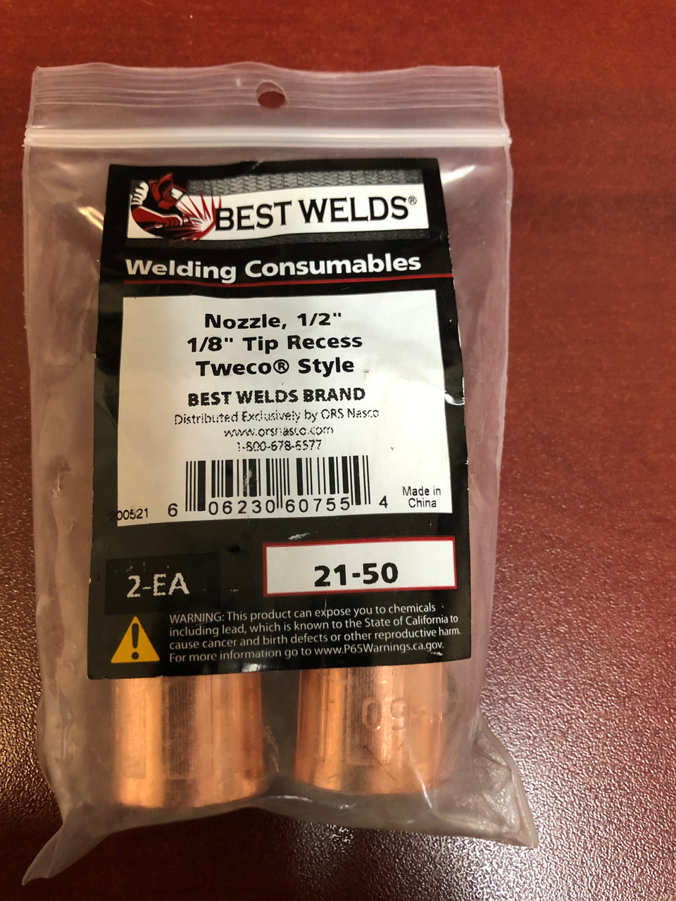 TWECO NOZZLES  21-50 by Best Welds  - QTY/2