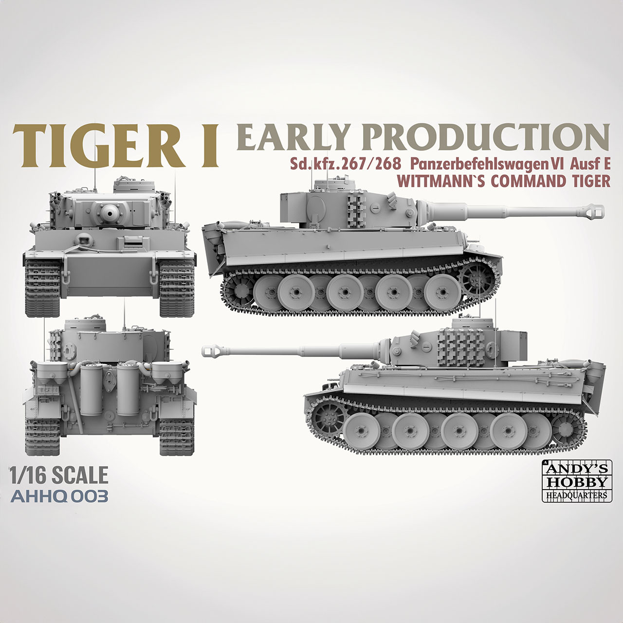 Andy's Hobby Headquarters x Takom 1/16 Scale Tiger I Early