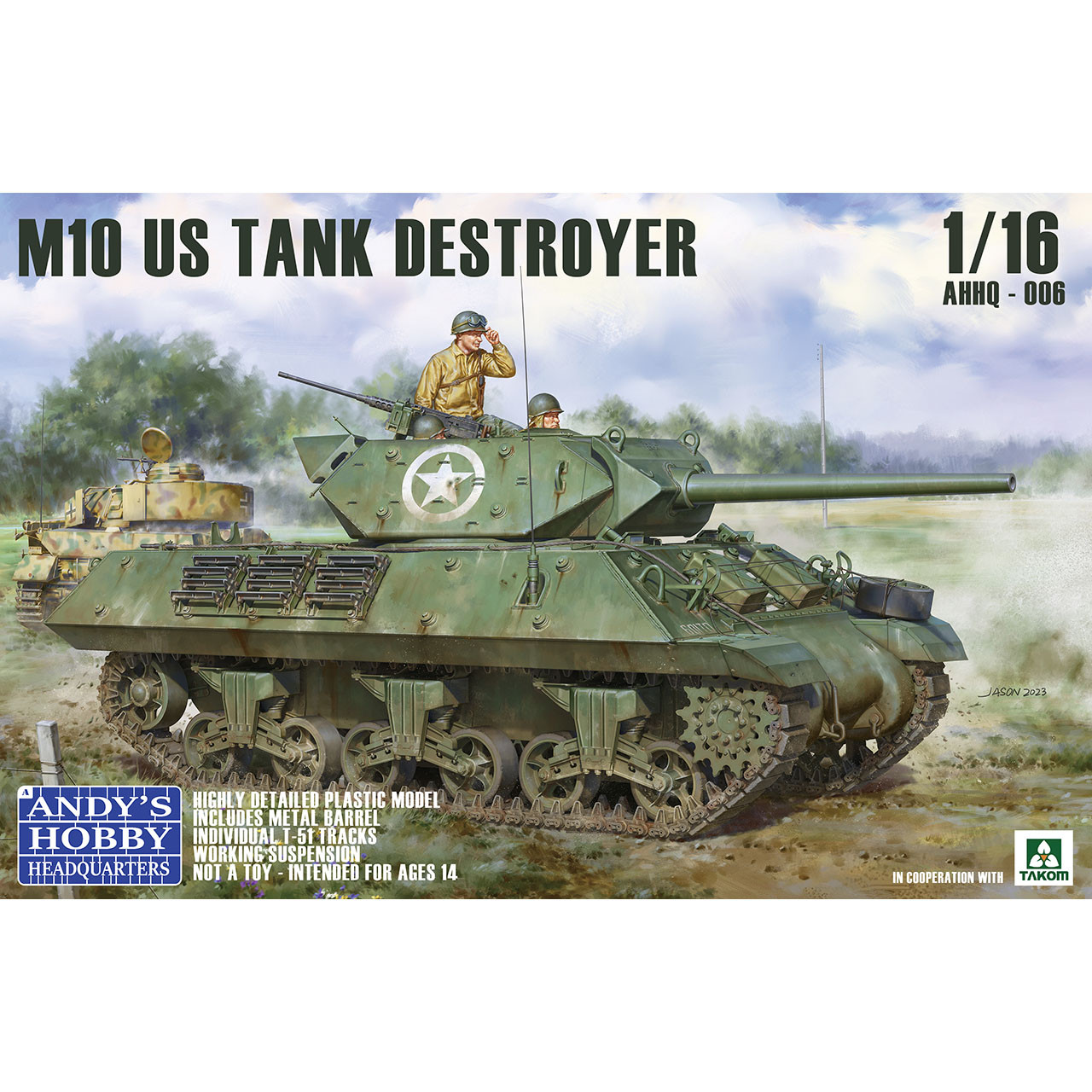 Andy's Hobby Headquarters x Takom 1/16 Scale US M10 Tank Destroyer